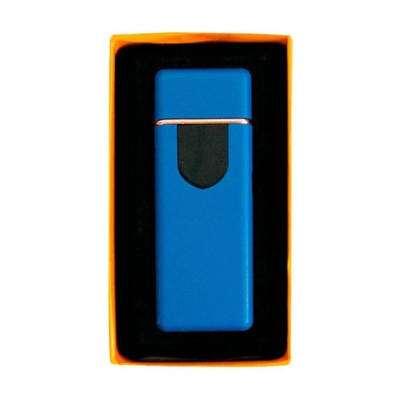Електрозапальничка USB ZGP ABS, сенсорна електрична запальничка спіральна. IM-567 Колір: синій | Зображення 3