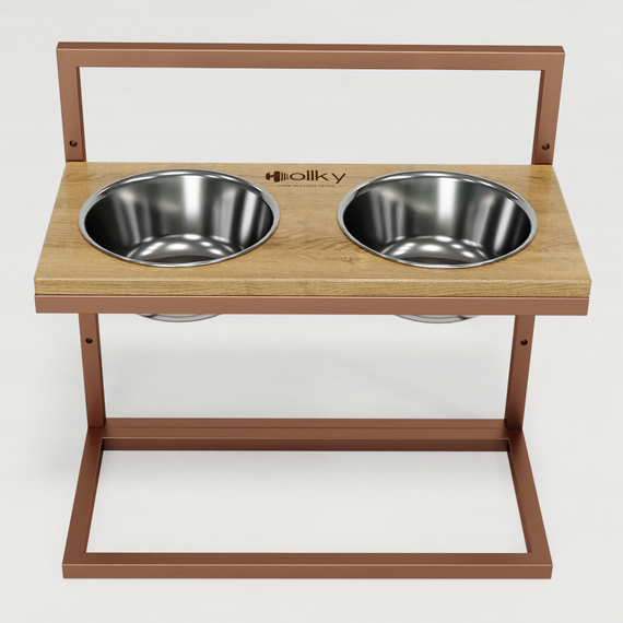 Миски на регульованій підставці для великих собак Hollky Flex L (2 × 1.8 л) FL-502850-GLNT | Зображення 1