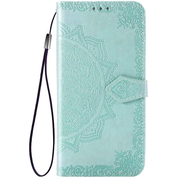 Шкіряний чохол (книжка) Art Case з візитницею для TECNO POP 4 Слот для візитки, Бірюзовий