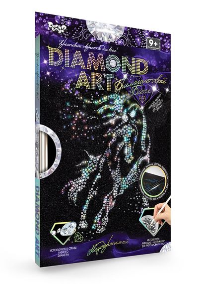 Набір творчої творчості "DIAMOND ART" DAR-01 Danko Toys Нестримний Вид 5 | Зображення 1