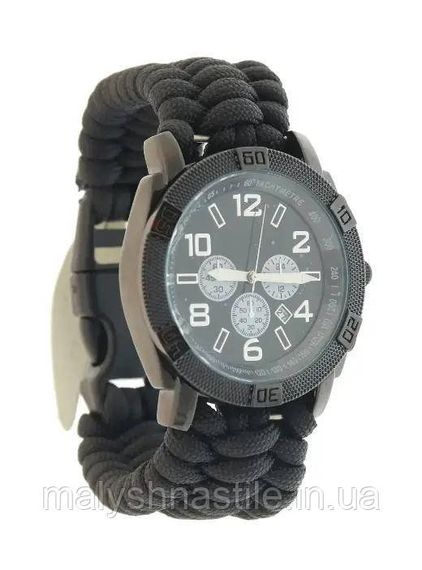 Годинник армійський MIL-TEC ARMY UHR PARACORD BLACK 15774002 | Зображення 1