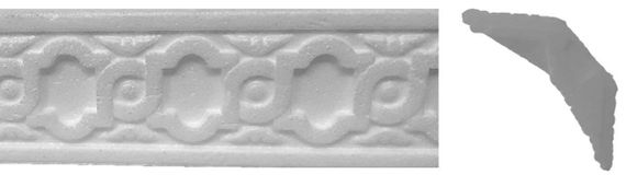 Потолочный плинтус Simja 4018 с орнаментом 32x32x1300 мм | Зображення 1