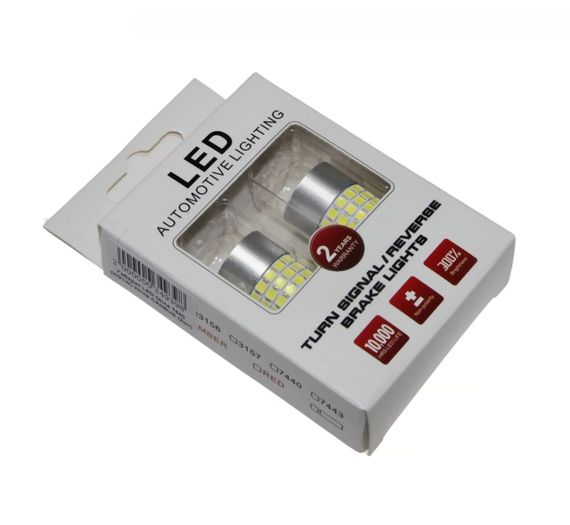 Комплект світлодіодних ламп LED Qline 7440 (W21W) White CANBUS (2шт) 12V | Зображення 1