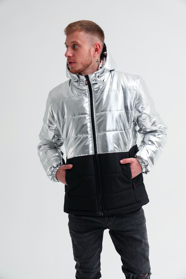 Куртка asos Блиск чорно-сріблястий S | Зображення 2