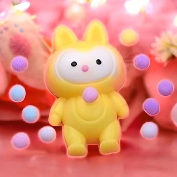 Антистресс сквиш таба Зайка LD-4 Желтый