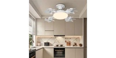 Лампа LED з вентилятором у патрон E27 AY1053 • Світлодіодна лампа-вентилятор 2 в 1 з пультом, 3 режимами світла та 3 швидкостями для дому, кухні, дачі та офісу | Зображення 1