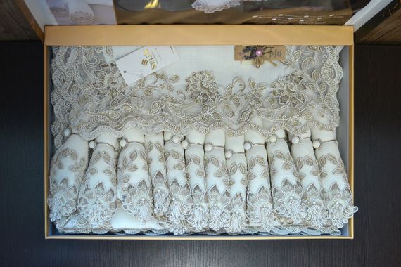 Лляна скатертина з ранером Selin Esra Set 160×220 см +12 серветок | Зображення 2