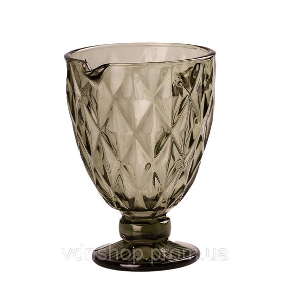 Глечик для напоїв із товстого скла 1 л гранований зелений HP038GR | Зображення 1