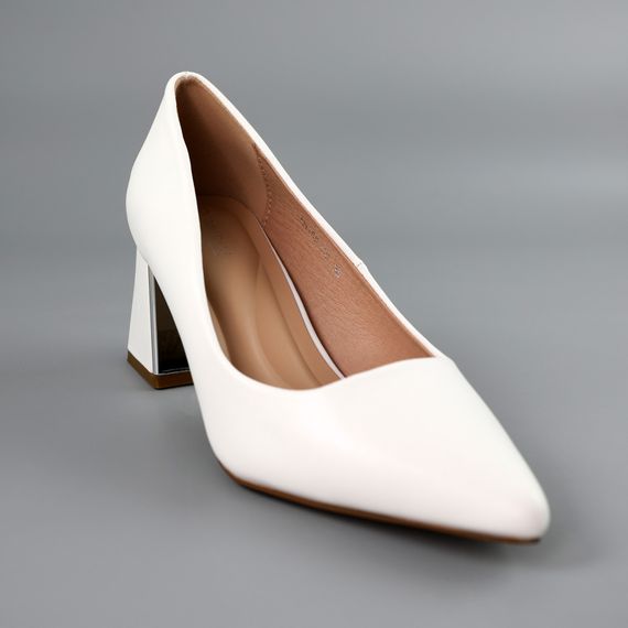 Туфлі човники жіночі 591416 Білі 36 37 38 39 40 | Зображення 1