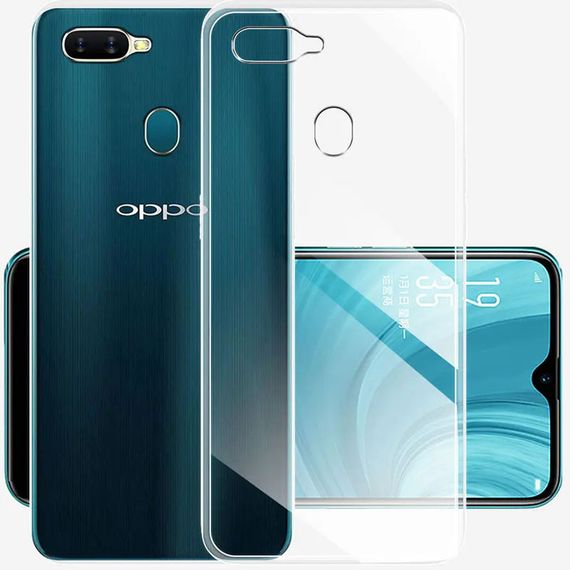 TPU чохол Epic Transparent 1,5mm для Oppo A5s / Oppo A12 / A7 Безбарвний (прозорий) | Зображення 3