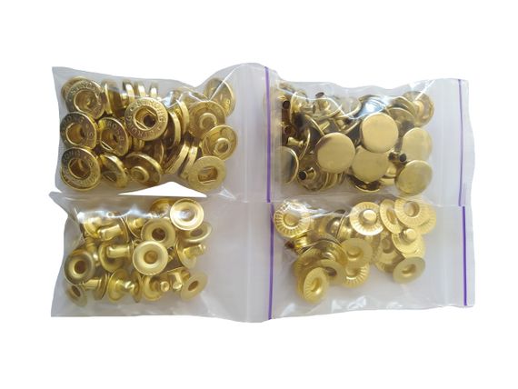Застібка Альфа 15 мм Золото 30 шт (213657) | Зображення 1