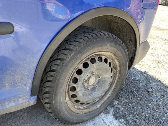 Накладки на арки (чорний мат) Коротка база, 1 зсувні двері (пластик) для Volkswagen Caddy 2004-2010 рр | Зображення 7