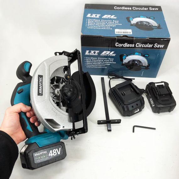 Аккумуляторная циркулярная пила KRAFFTEC 48V VK-42