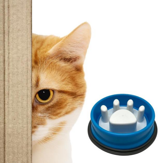 Компактна годівниця-лапка Slow Feeder Bowl із пластику для кошенят і цуценят, 450 мл | Зображення 4