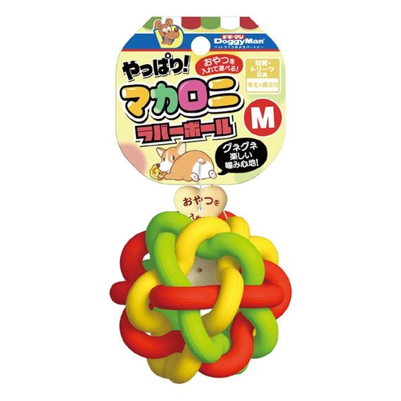 Іграшка для собак DoggyMan Macaroni Rubber Ball, 7.5 см | Зображення 1