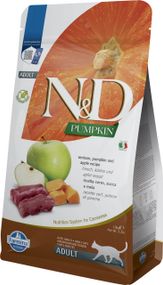 Сухий корм для котів з оленіною Farmina N&D Cat Pumpkin Venison & Apple Adult, 1.5 кг