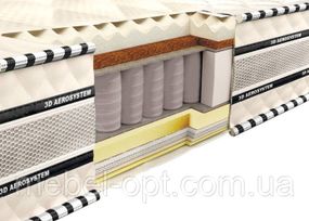 Ортопедичний матрац 3D Магнат Меморі-Латекс-Кокос Зима-літо PS 120х200