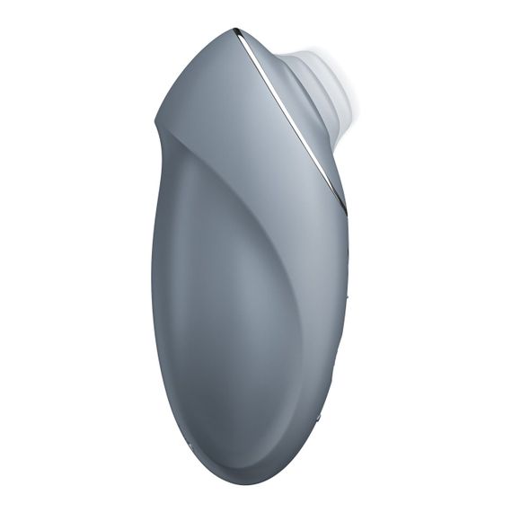 Вібростимулятор-пульсатор Satisfyer Tap & Climax 1 Bluegrey, ефект постукування пальцем, 2 мотори | Зображення 1