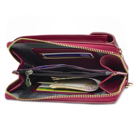 Женский кошелек Baellerry N8591 Red сумка-клатч для телефона денег банковских карт | Зображення 6