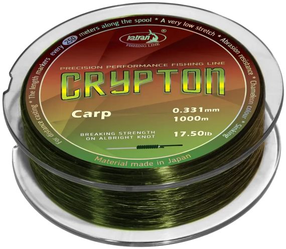 Волосінь Katran Crypton Carp 1000m (хамелеон) 0.331mm 17.5lb/7.94kg