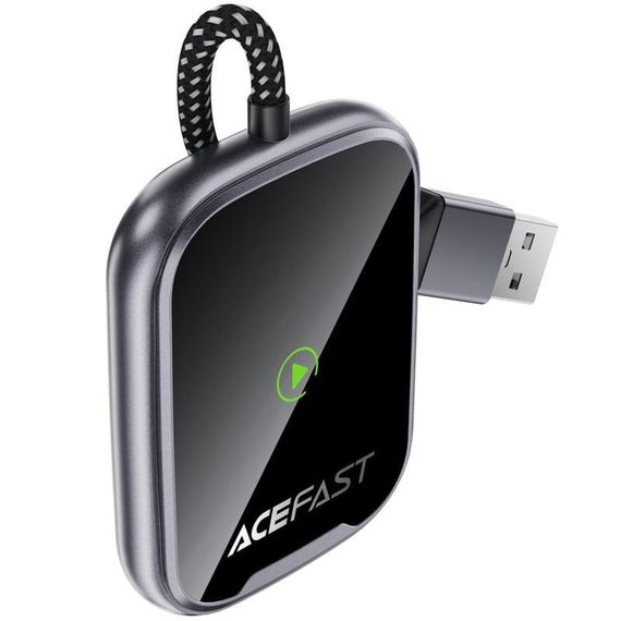 Адаптер Acefast QC1 car wireless CarPlay Gray | Зображення 2
