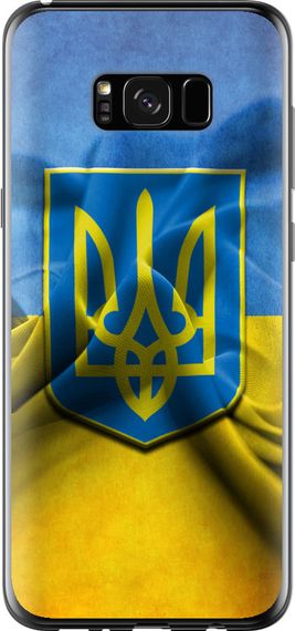 Чехол на Samsung Galaxy S8 Plus Флаг и герб Украины 1 "375u-817-17620"