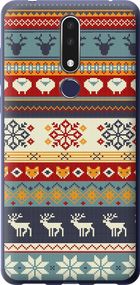 Чехол на Nokia 3.1 Plus Рождественский орнамент "3303u-1607-17620"