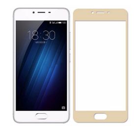 Full Cover защитное стекло для Meizu U20 - Gold