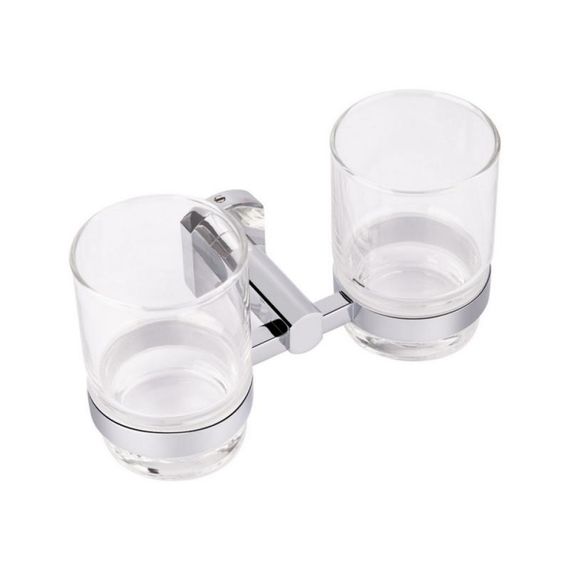 Стакан с держателем Qtap Liberty настенный двойной QTLIBCRM1155 Chrome | Зображення 2