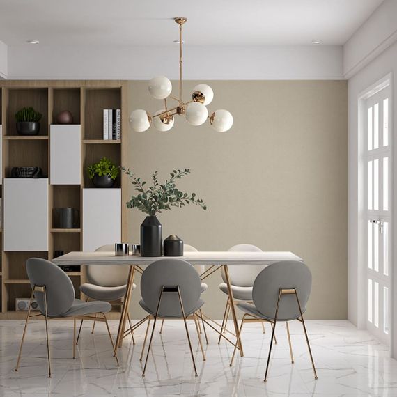 Самоклеюча вініловая плитка в рулоні бежеве полотно 0,6*3m*2мм Мат SW-00002036 | Зображення 5