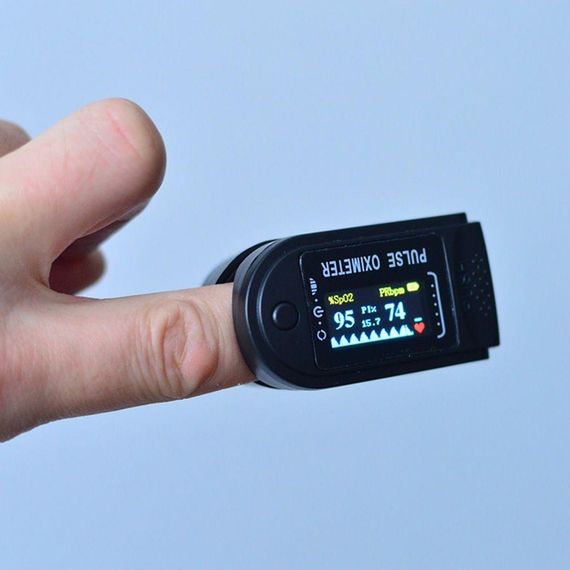 Медицинский пульсоксиметр TFT на палец SP2 / Электронный измеритель пульса и кислорода в крови | Зображення 5