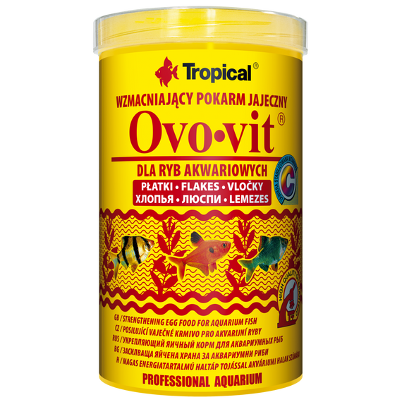Корм Tropical Ovo-Vit для всіх акваріумних риб пластівці 200 г/ 1 л