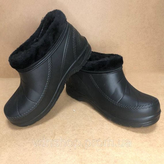 Калоші жіночі на хутрі хакі, Жіночі дутики водонепроникні дутики з хутром IV-37 | Зображення 2