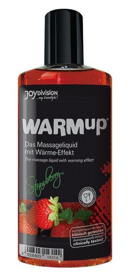 Массажное масло WARMup клубника 150 мл Sex Aura