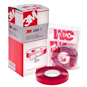 Стрічка липка двостороння 6009F- 9мм*1м/прозора