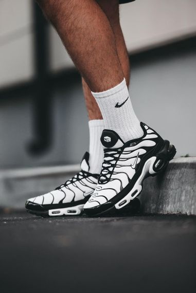 Кроссовки N-ike Air Max TN Black/White | кеды мужские 44 - 28 см | Зображення 5