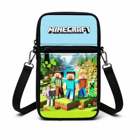 Сумка-чохол для телефону Minecraft,дитяча сумка через плече, водонепроникна міні-сумка (4793)