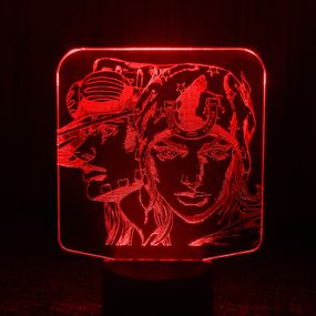 Акриловий світильник-нічник ДжоДжо червоний tty-n001537