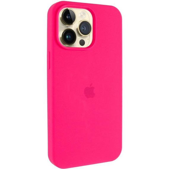 Чохол Silicone Case (AA) Logo with MagSafe для Apple iPhone 12 Pro / 12 (6.1") Білий / White Рожевий / Barbie pink