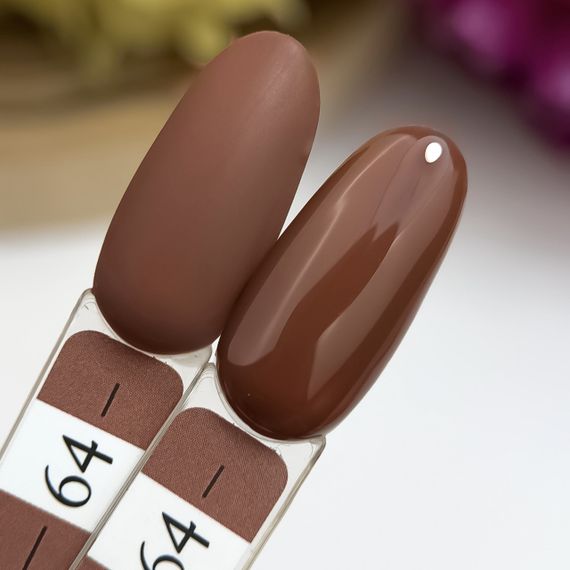 Гель-лак Crooz 64 (класичний коричневий) 8мл | Зображення 1