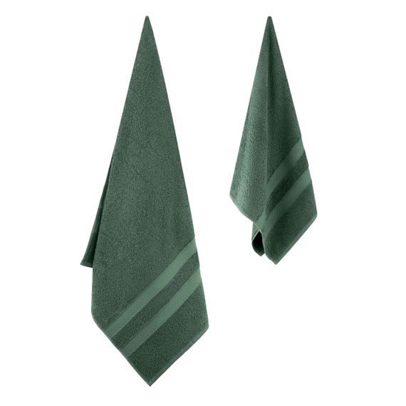 Набір рушників махрових Ardesto Splendid 50х90см, 70х140см, 2шт, 100% бавовна, зелений (ART2359GE) | Зображення 1