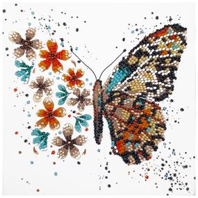 Набор-мини для вышивки бисером "Тигровые крылья" AM-239 15х15 см