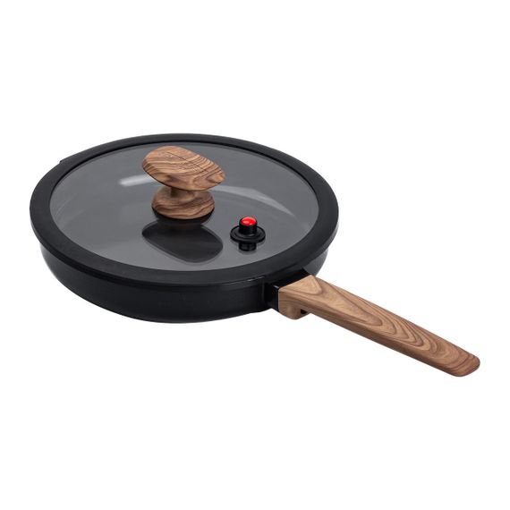 Алюмінієва сковорода з керамічним покриттям антипригарним 1.8 л Ø 24 см чорна MGC HP-4-457B | Зображення 4