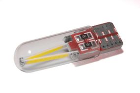Світлодіодна лампа StarLight T10 1 діод 12 V COB 1 W WHITE мультиполярна/скрята колба/листовка плата