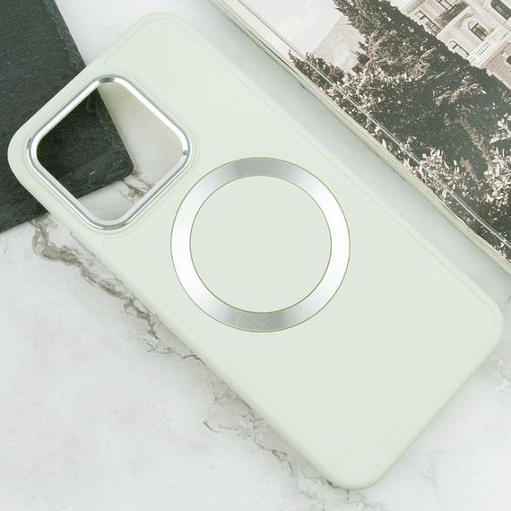 TPU чехол Bonbon Metal Style with MagSafe для Xiaomi 14 Pro Белый / White | Зображення 3