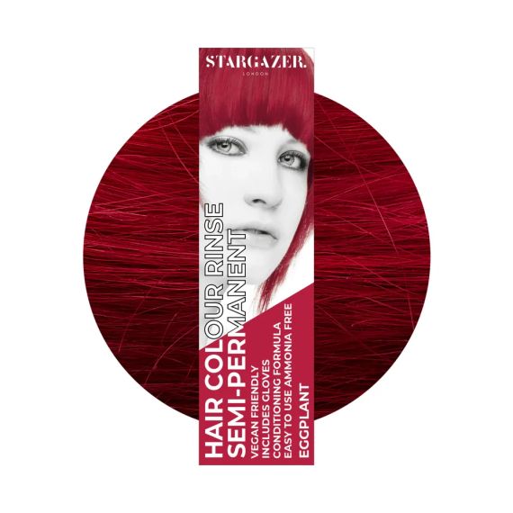 Фарба для волосся Баклажан Stargazer Semi-permanent hair colour Eggplant 70 мл