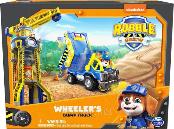 Щенячий патруль Кремез і команда Самоскид і фігурка Вілера Paw Patrol Rubble & Crew Wheeler’s Dump Truck | Зображення 1