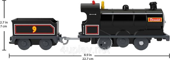 Паровозик Томас и друзья. Моторизованный поезд Дональд Thomas & Friends Motorized Toy Train Donald | Зображення 2