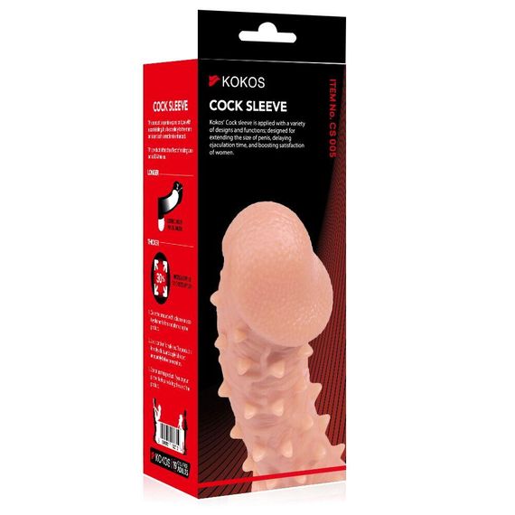 Насадка на член Kokos Cock Sleeve CS 005 L Sex Aura | Зображення 3