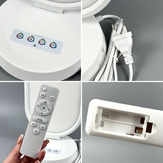 Світлодіодна LED лампа Desktop Fill light MJ-52 CCT+RGB з пультом 3000-6500K (для блогерів та візажистів) (66,0*19,0cm) | Зображення 6